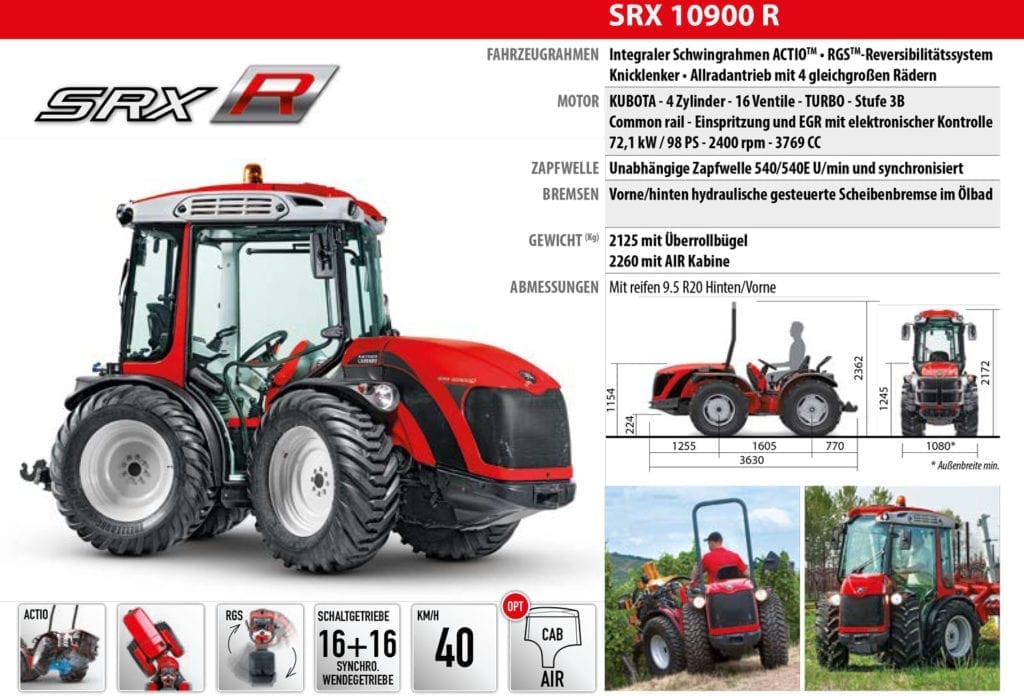 Antonio Carraro Serie R: SRX 10900 R