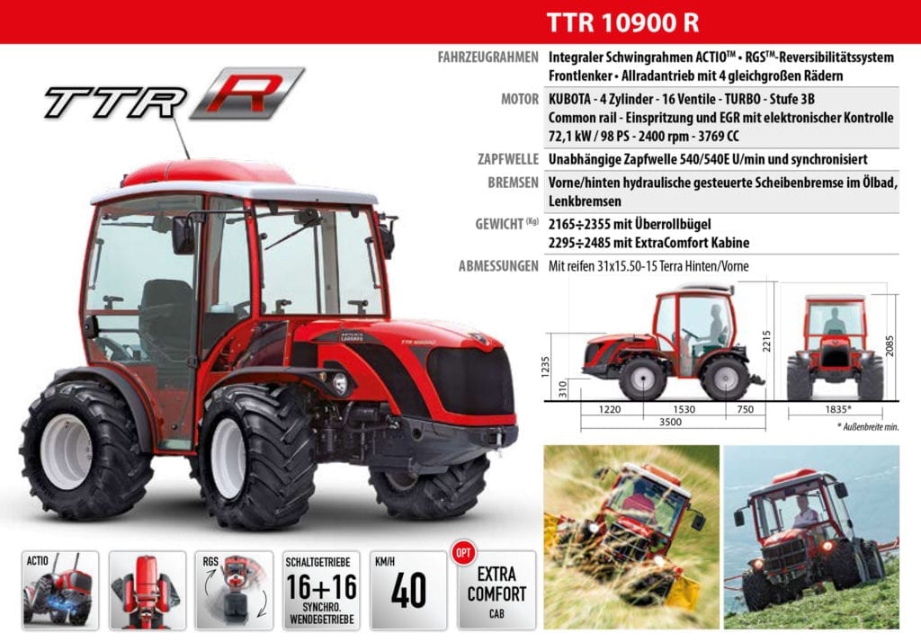 Antonio Carraro Serie R: TTR 10900 R